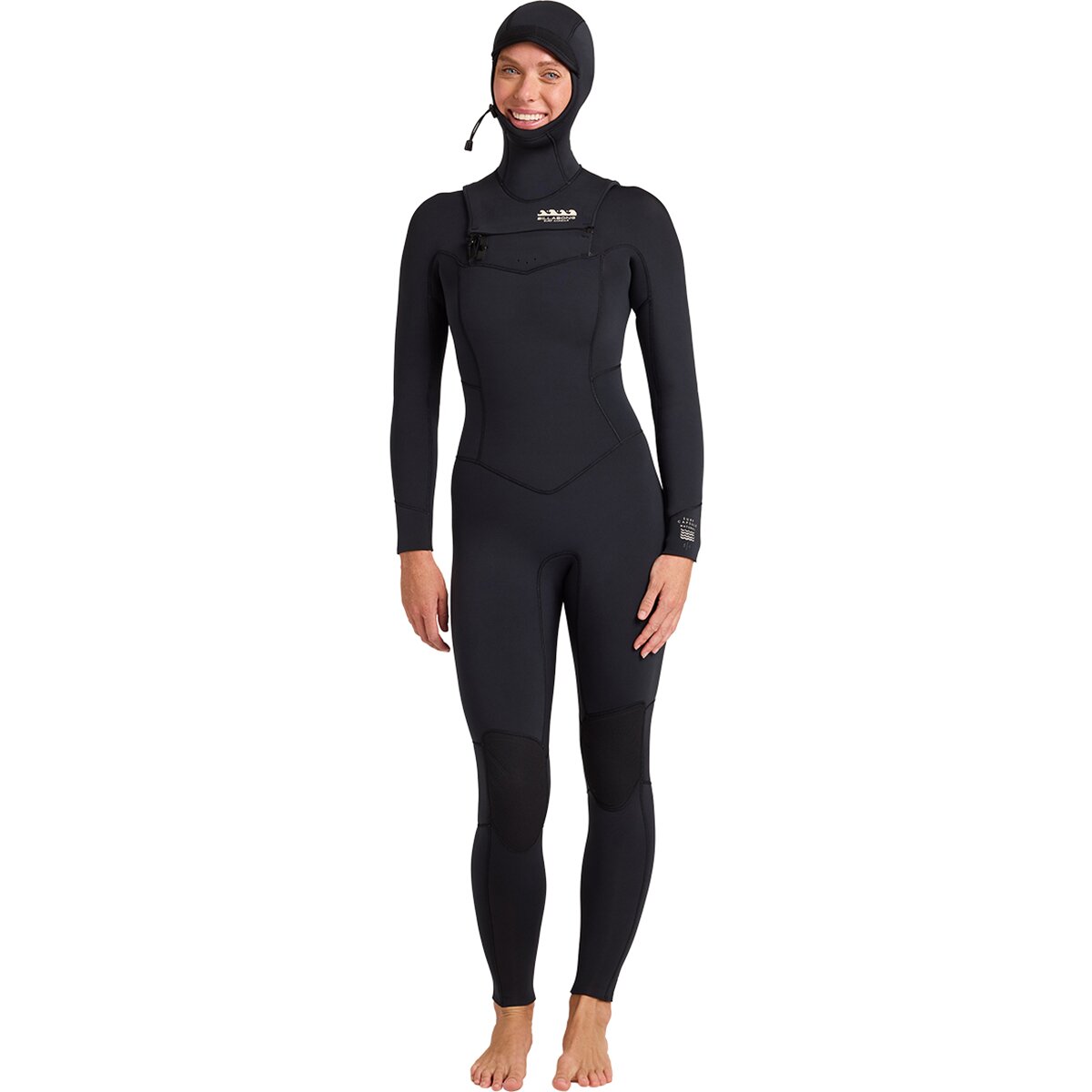 Image of Billabong 5/4 Salty Dayz Hooded Chest Zip Wetsuit - Women's Black, XS