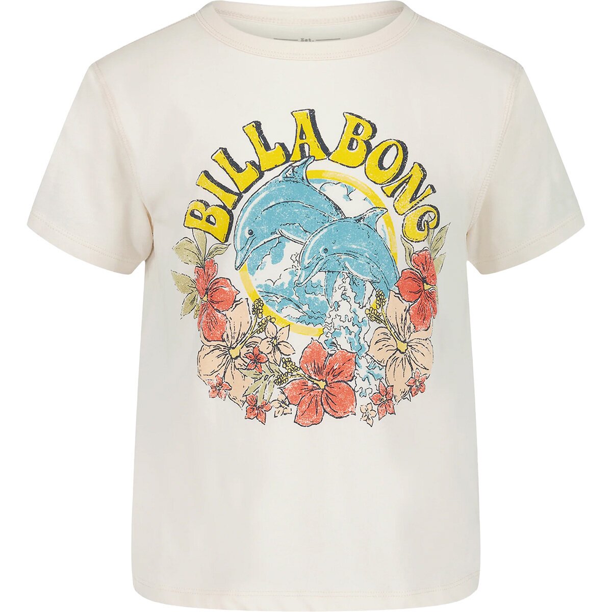 Image of Billabong Dolphin Dance T-Shirt - Girls' Salt Crystal, S