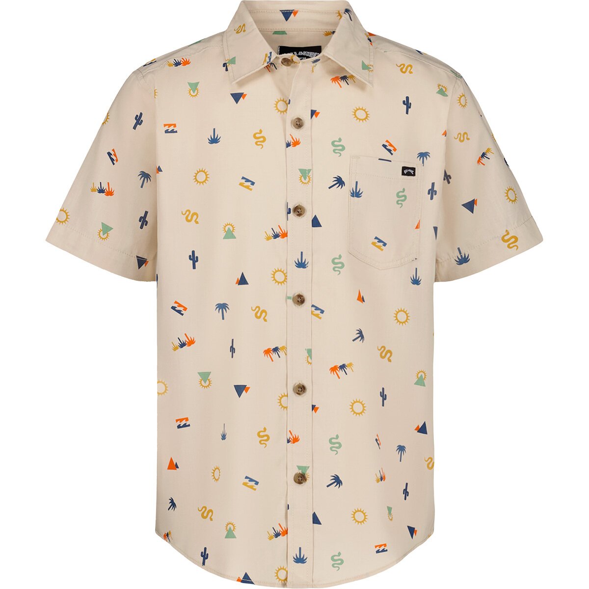 Image of Billabong Sundays Short-Sleeve Shirt - Boys' Chino, M(10/12)