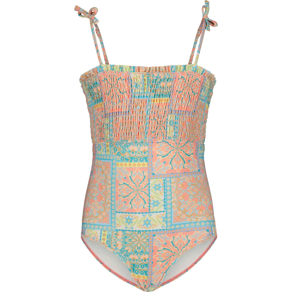 Image of Billabong Take It Back One-Piece Swimsuit - Girls' Desert Flower, 4