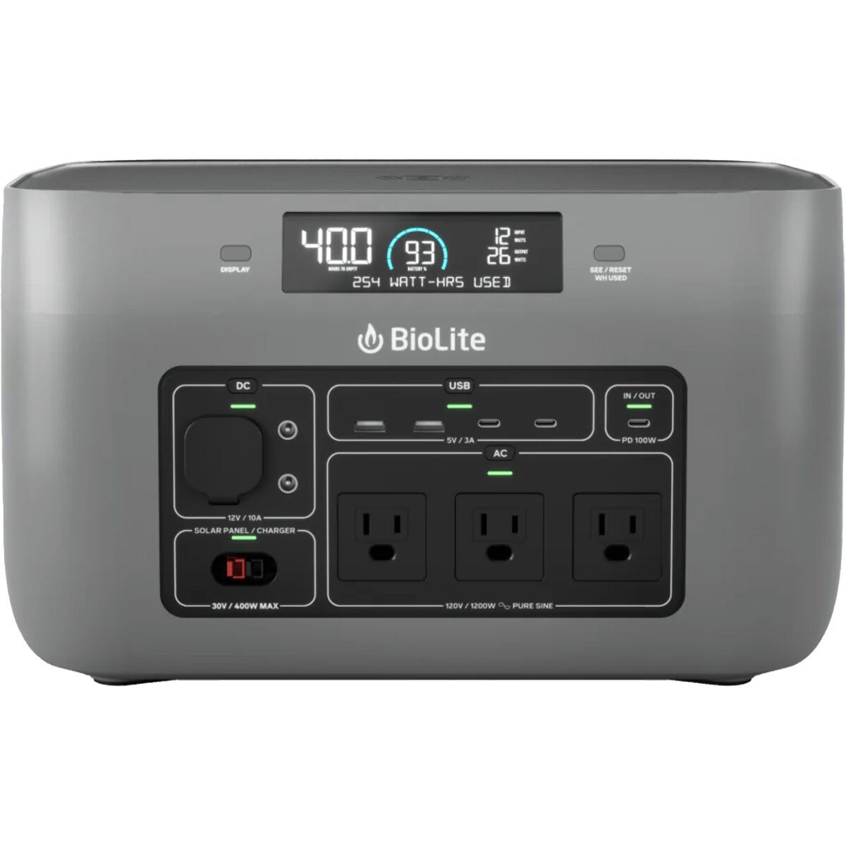 Image of BioLite BaseCharge 1500+ One Color, One Size