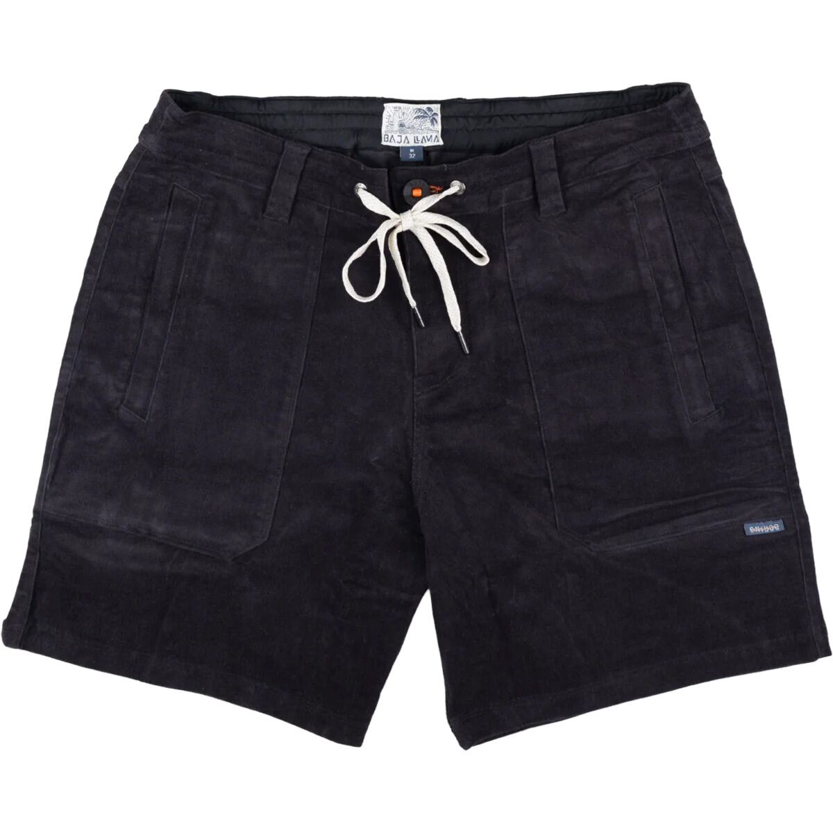 Image of Baja Llama Arroyo 7in Stretch Corduroy Walkshorts - Men's Charcoal, S