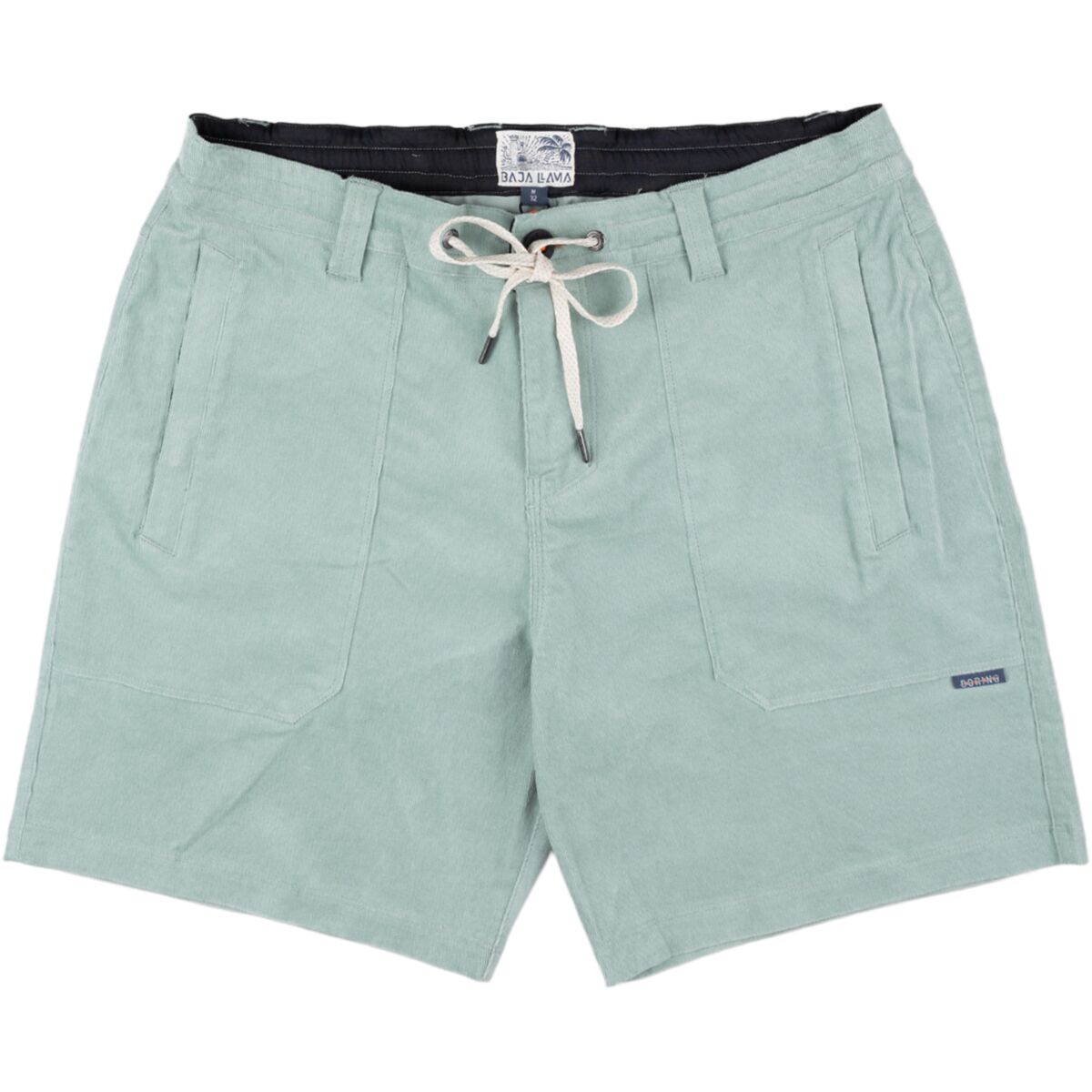Image of Baja Llama Arroyo 7in Stretch Corduroy Walkshorts - Men's Green, S
