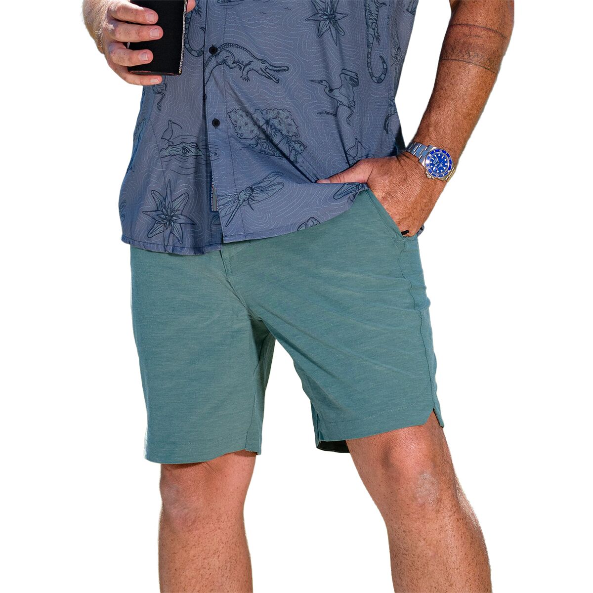 Image of Baja Llama Magellan Explorer Short - Men's Hunter Green, 32