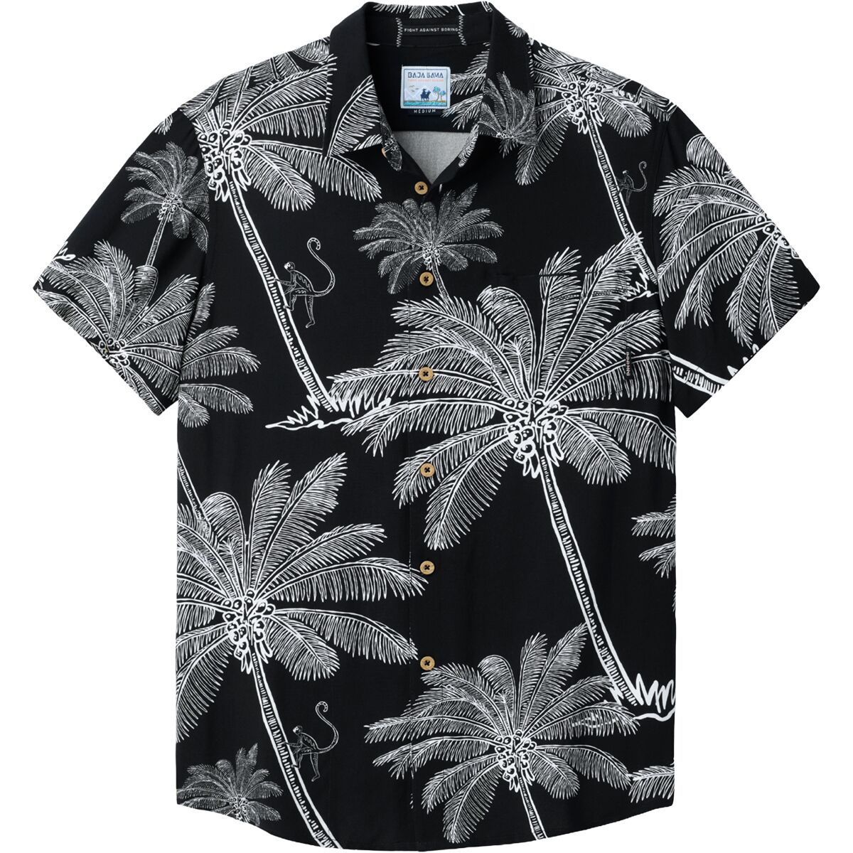Image of Baja Llama Nighthawk Button Up Shirt - Men's The Canopies Are Alive, S