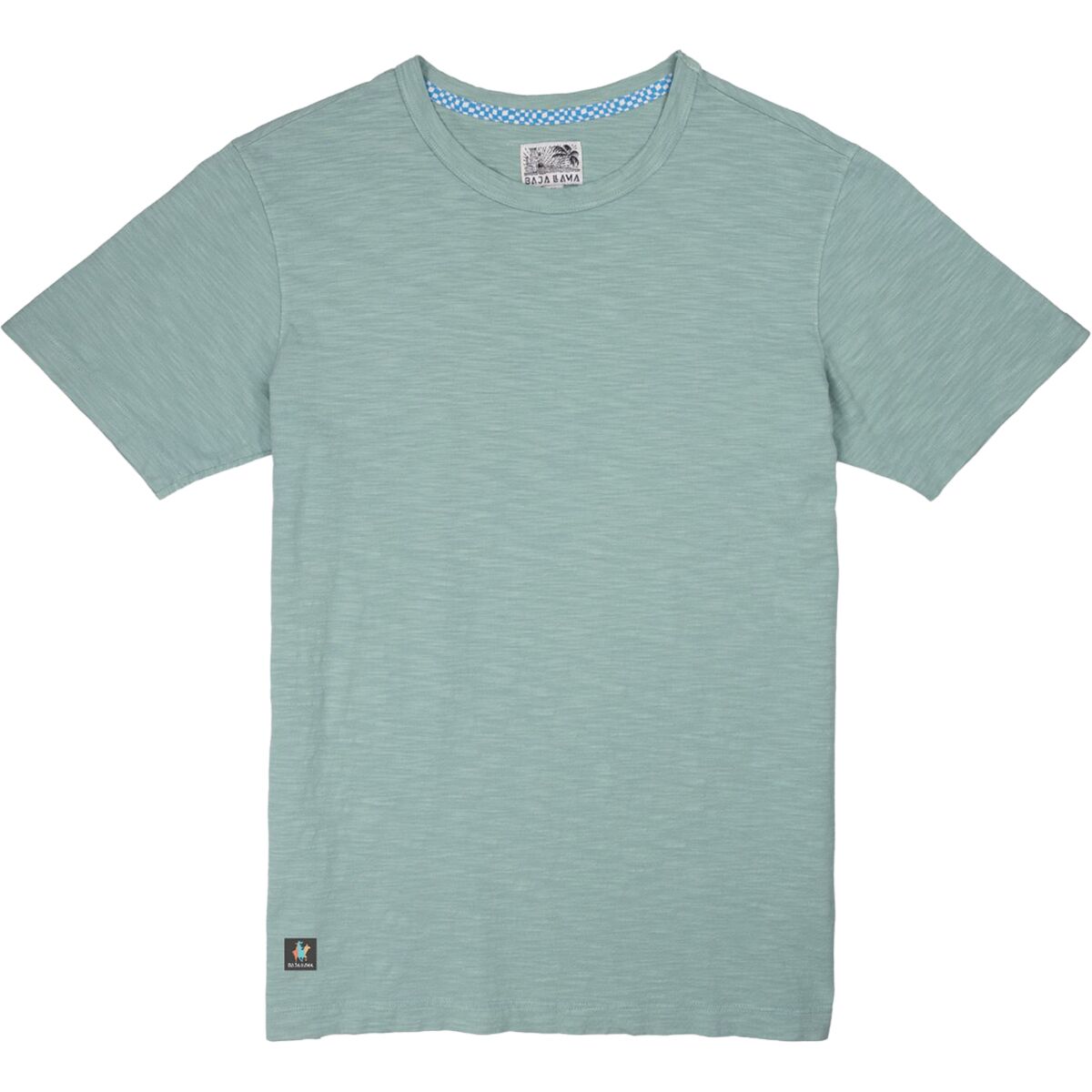 Image of Baja Llama Slub Pima T-Shirt - Men's Solid Sage Green, XL