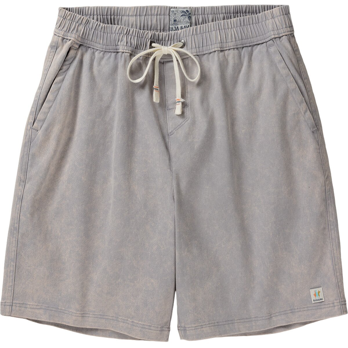 Image of Baja Llama Too Easy Stretch Cotton Short - Men's Too Easys Acid Washed Gray, M