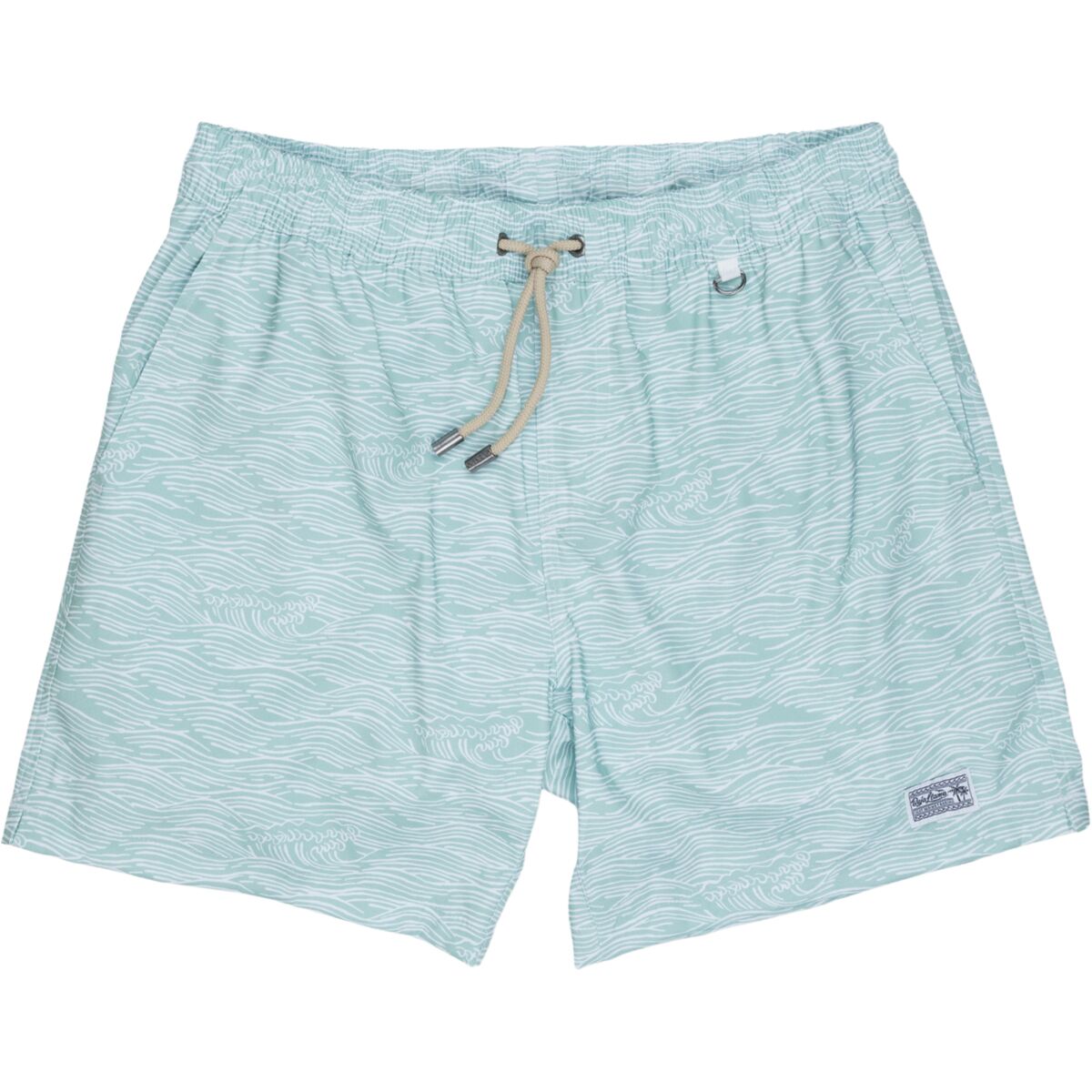 Image of Baja Llama Stretch Swimsuit - Men's Roll Tides Fern Green, XL