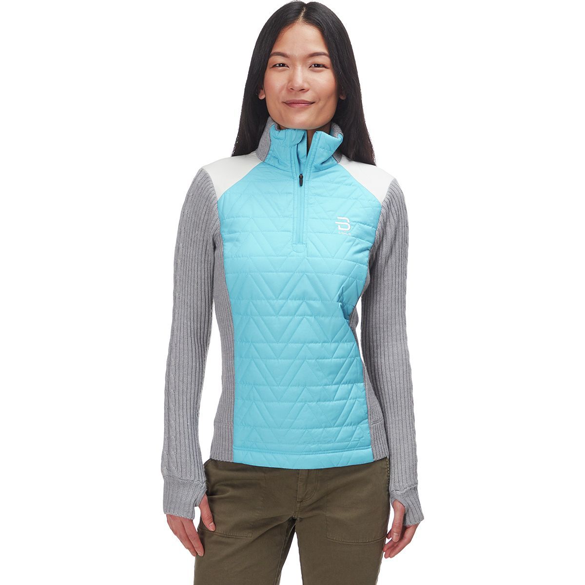 Bjorn Daehlie Comfy Sweater - Women's Light Grey Melange, XL