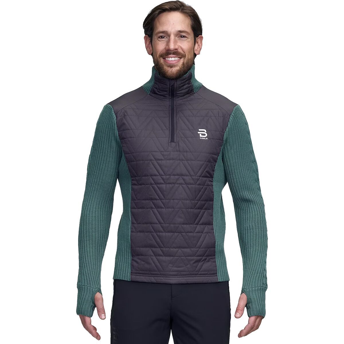 Bjorn Daehlie Comfy 1/2-Zip Sweater - Men's Dark Forest, XXL