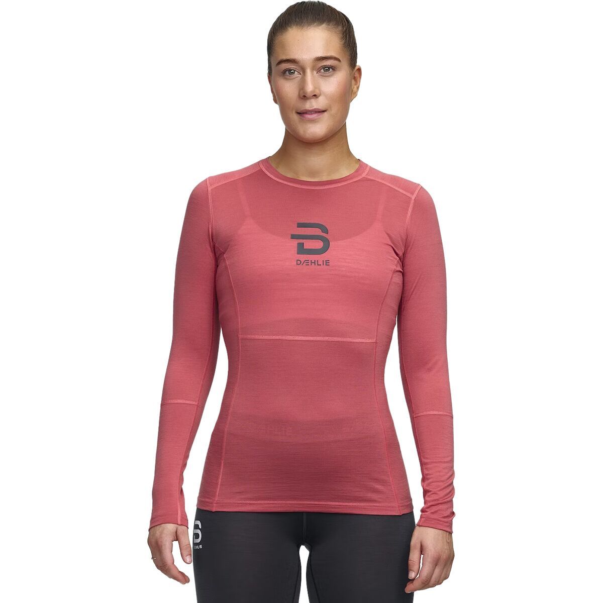 Bjorn Daehlie Active Wool Long-Sleeve Top - Women's Dusty Red, S