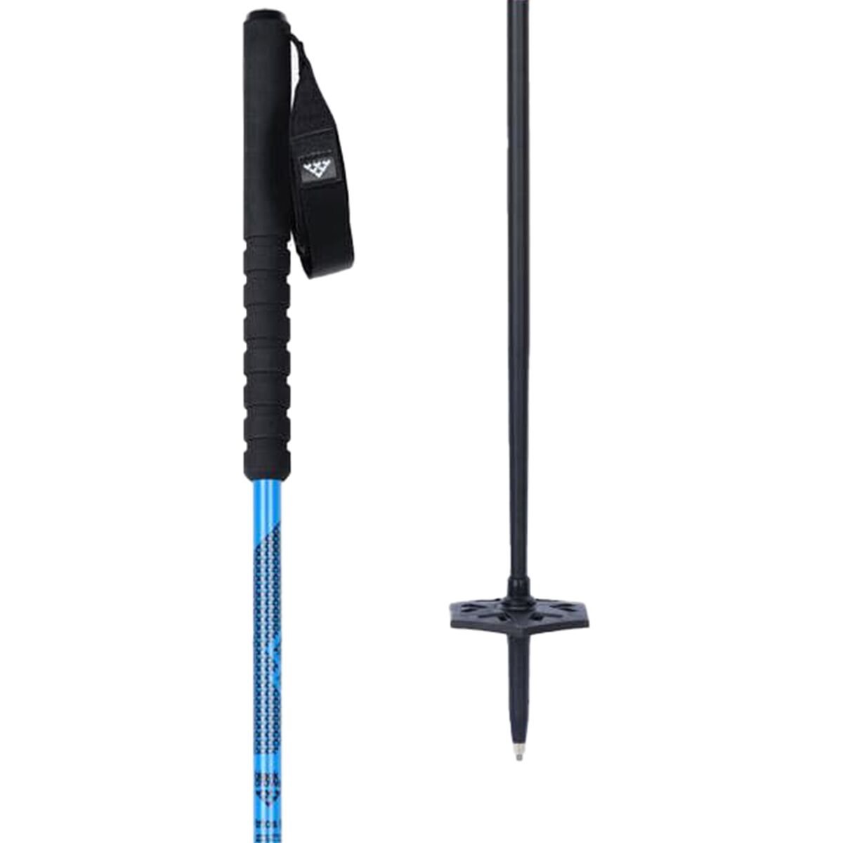 Image of Black Crows Trios Freebird Adjustable Ski Poles Black/Blue, One Size