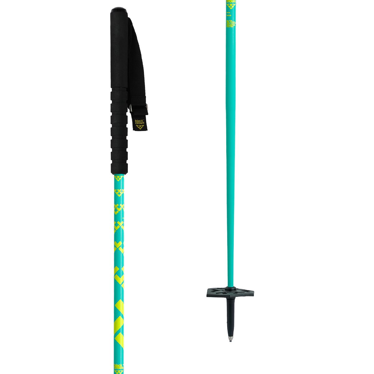 Image of Black Crows Oxus Ski Pole Green/Yellow, 110cm
