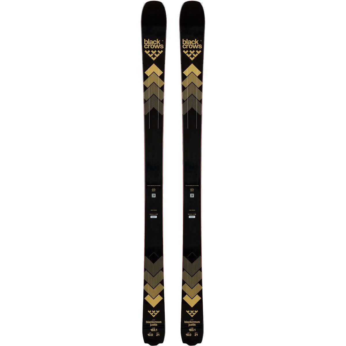 Image of Black Crows Justis Ski- 2025 Black/Gold, 171cm