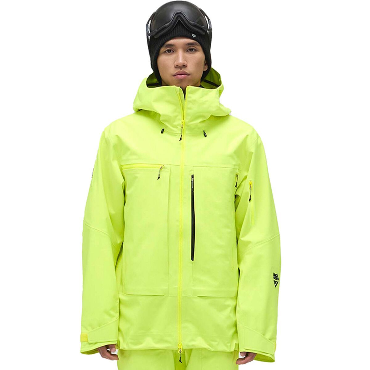 Image of Black Crows Crista 3L Jacket - Men's Neon Yellow, S