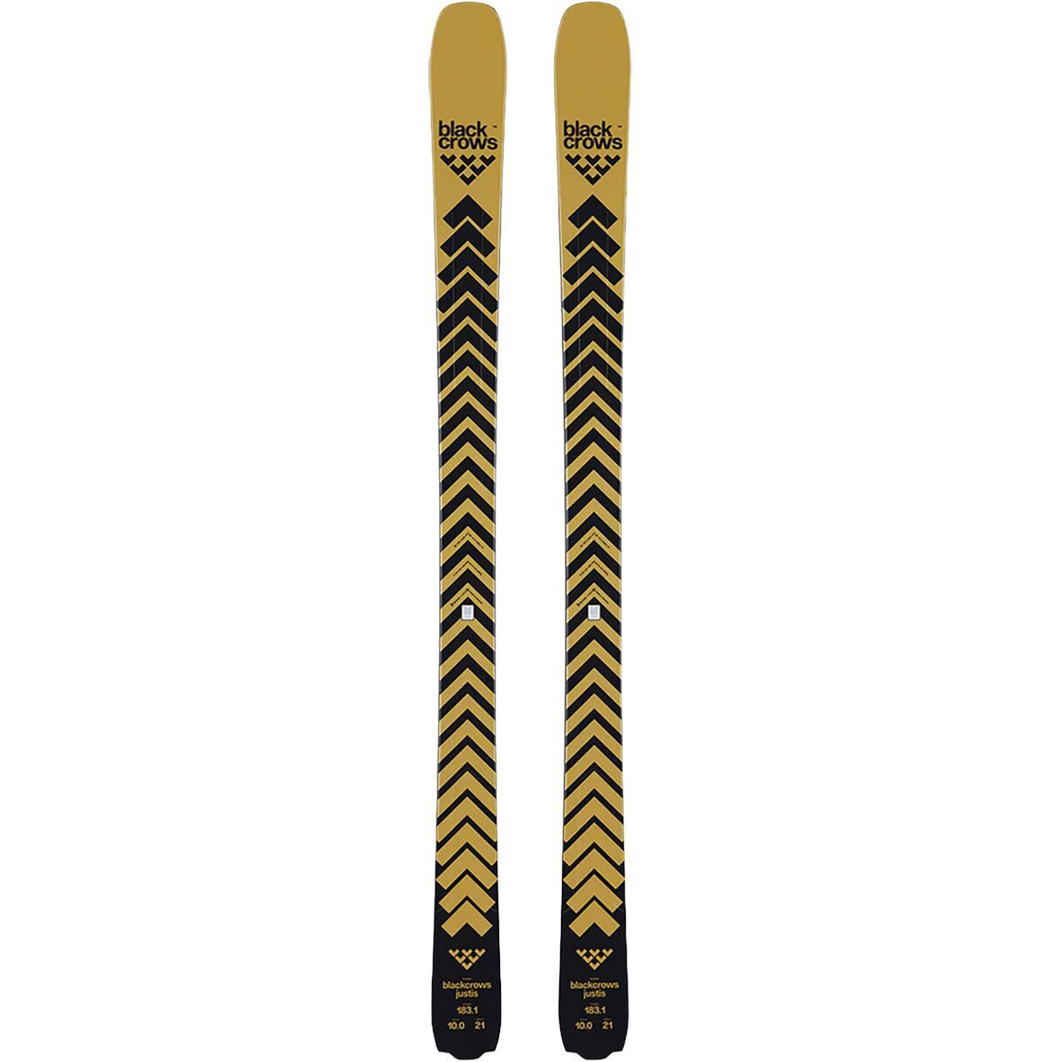 Image of Black Crows Justis Ski - 2026 Black/Gold, 183cm