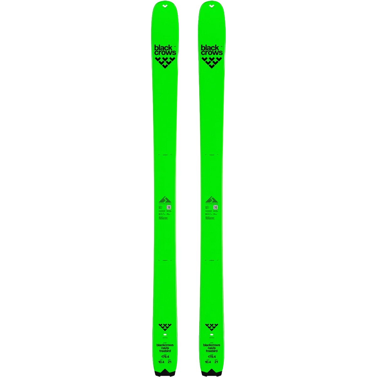Image of Black Crows Navis Freebird Ski w/ Touring Skins - 2027 Green, 179cm