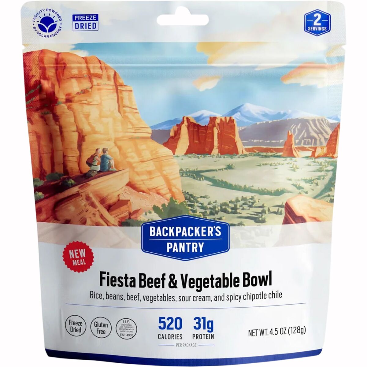 Backpacker's Pantry Fiesta Beef and Vegetable Bowl One Color