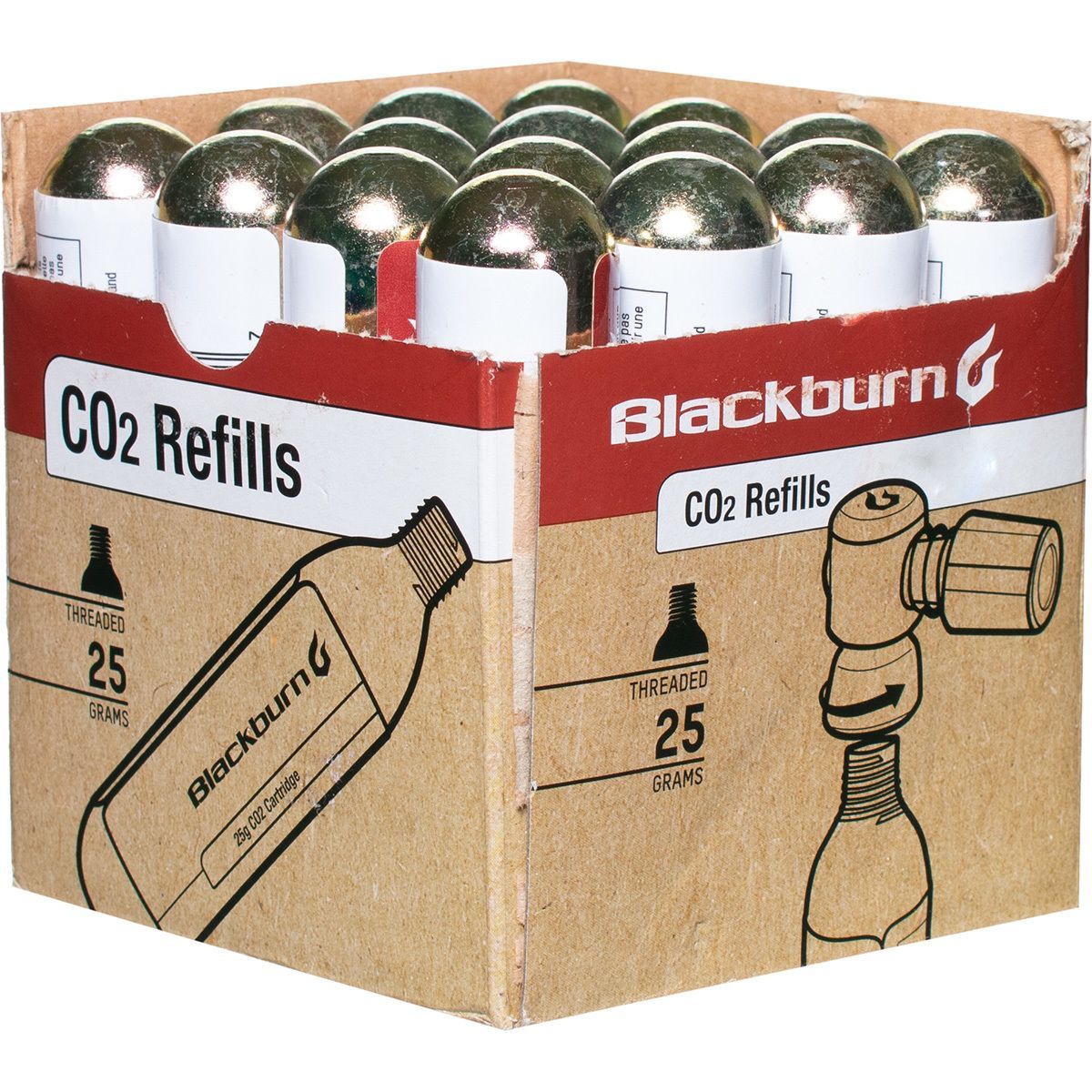 Blackburn CO2 Cartridge - Multipack 16g, 16-Pack