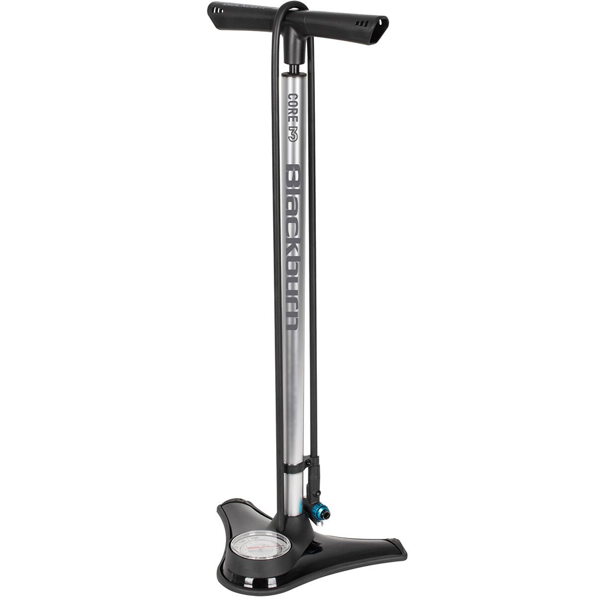 Image of Blackburn Core 3 Floor Pump Silver, One Size