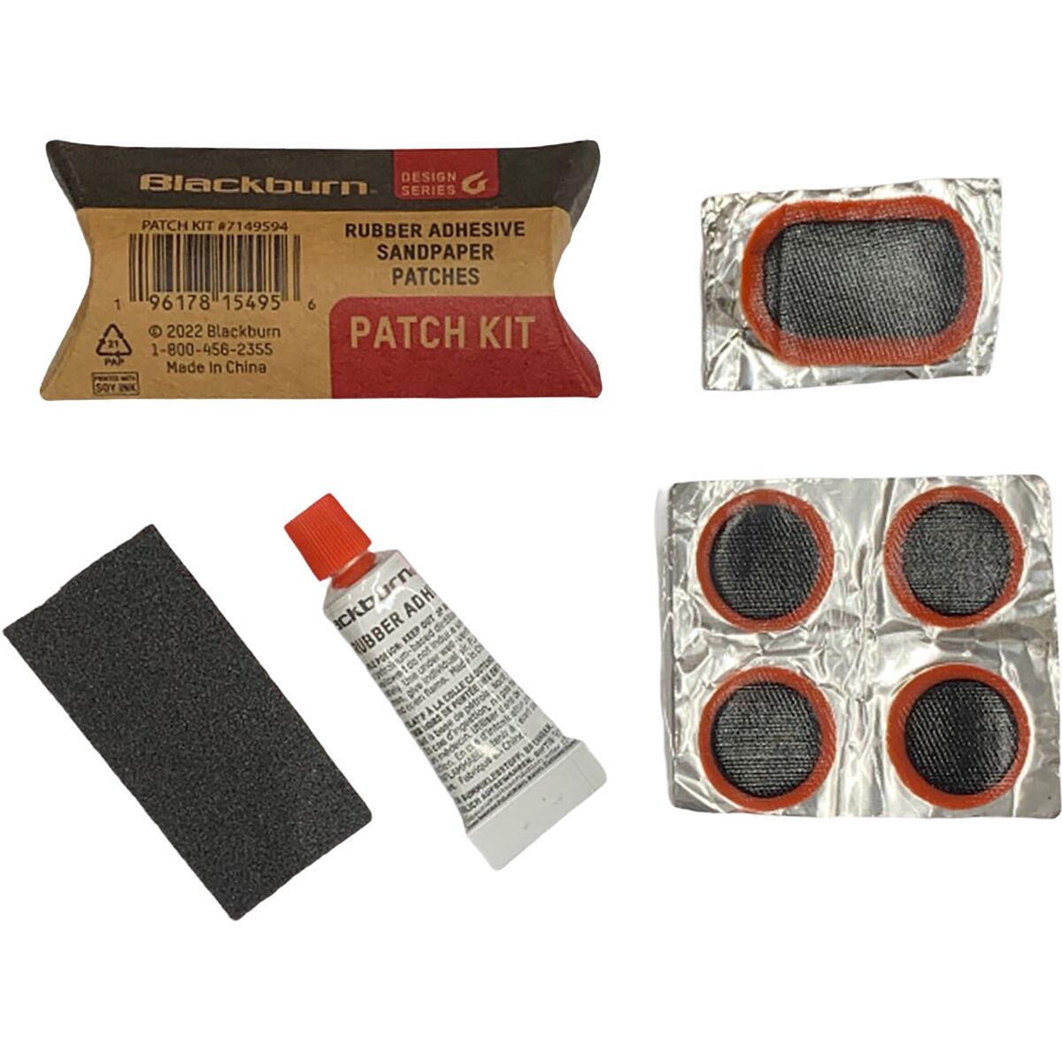 Blackburn Blackburn Glue Patch Kit Pdq Black, single