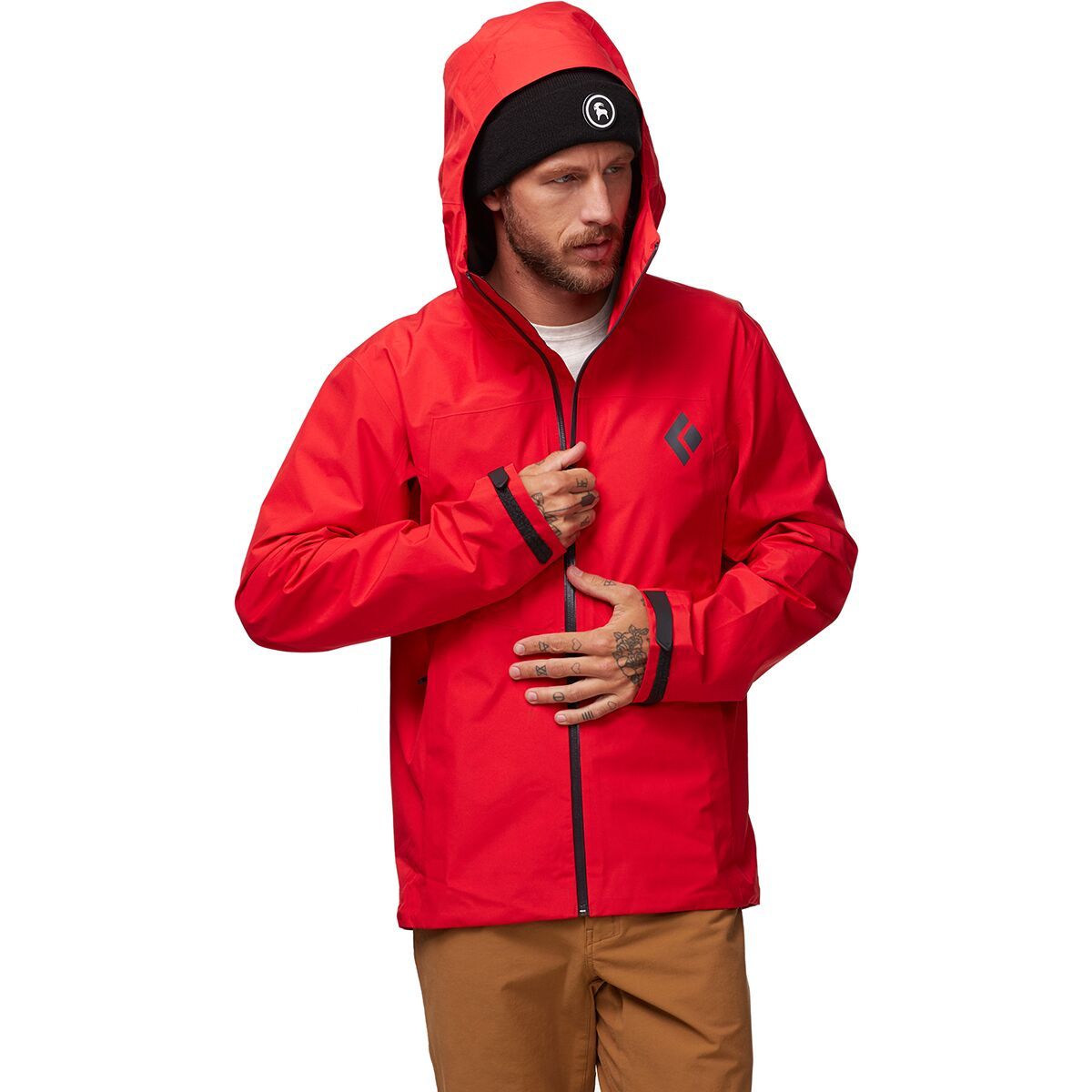 Black Diamond Liquid Point Shell Jacket - Men's Hyper Red, XL
