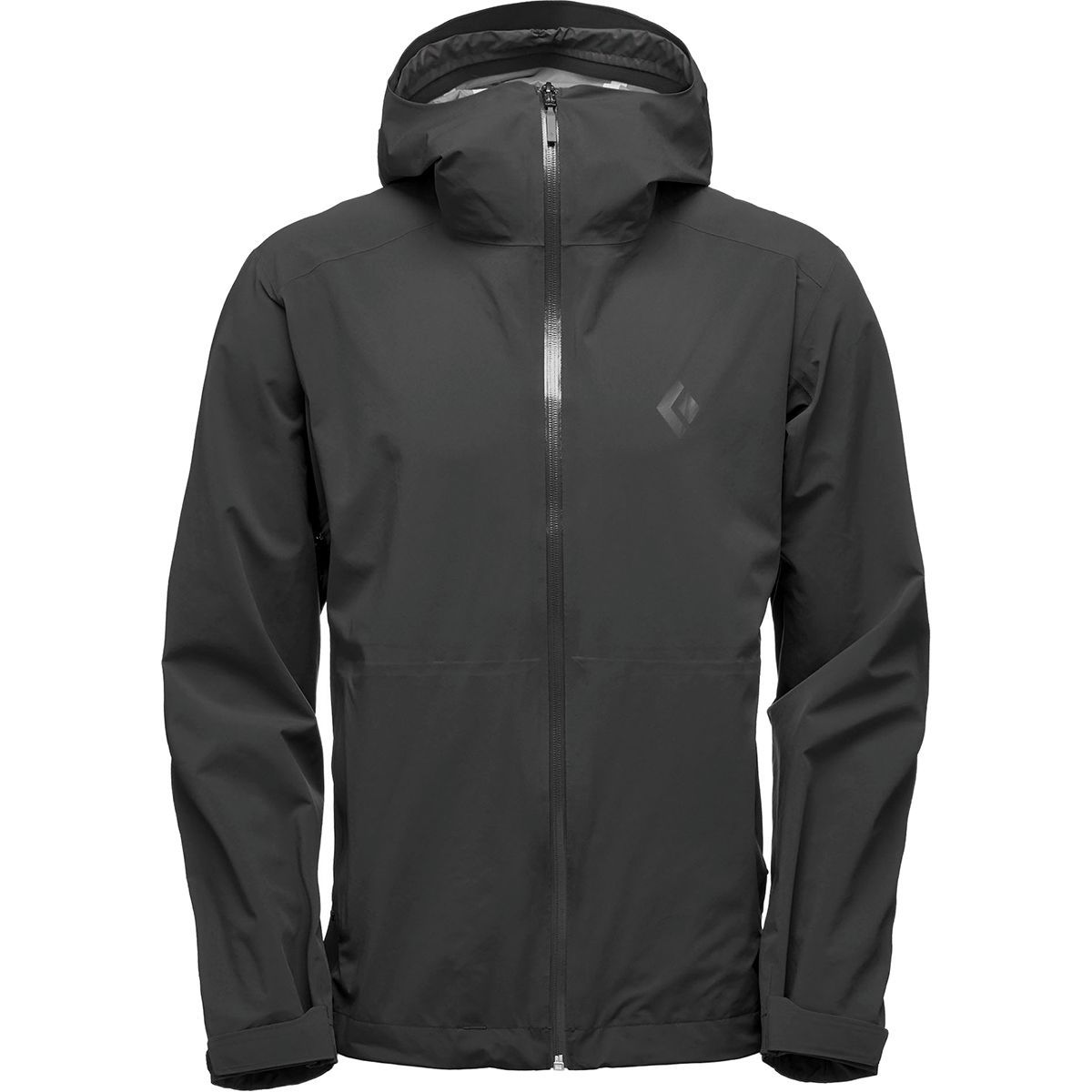 Image of Black Diamond Stormline Stretch Rain Shell Jacket - Men's Black, L