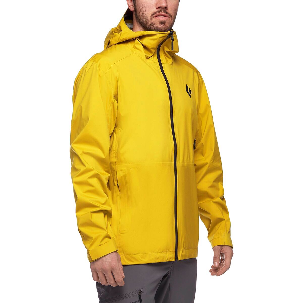 Black Diamond Stormline Stretch Rain Shell Jacket - Men's Sulphur, XL