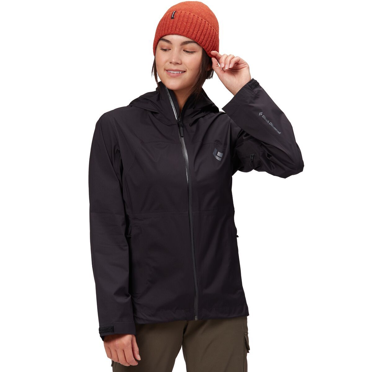 Image of Black Diamond Stormline Stretch Rain Shell - Women's Black, M