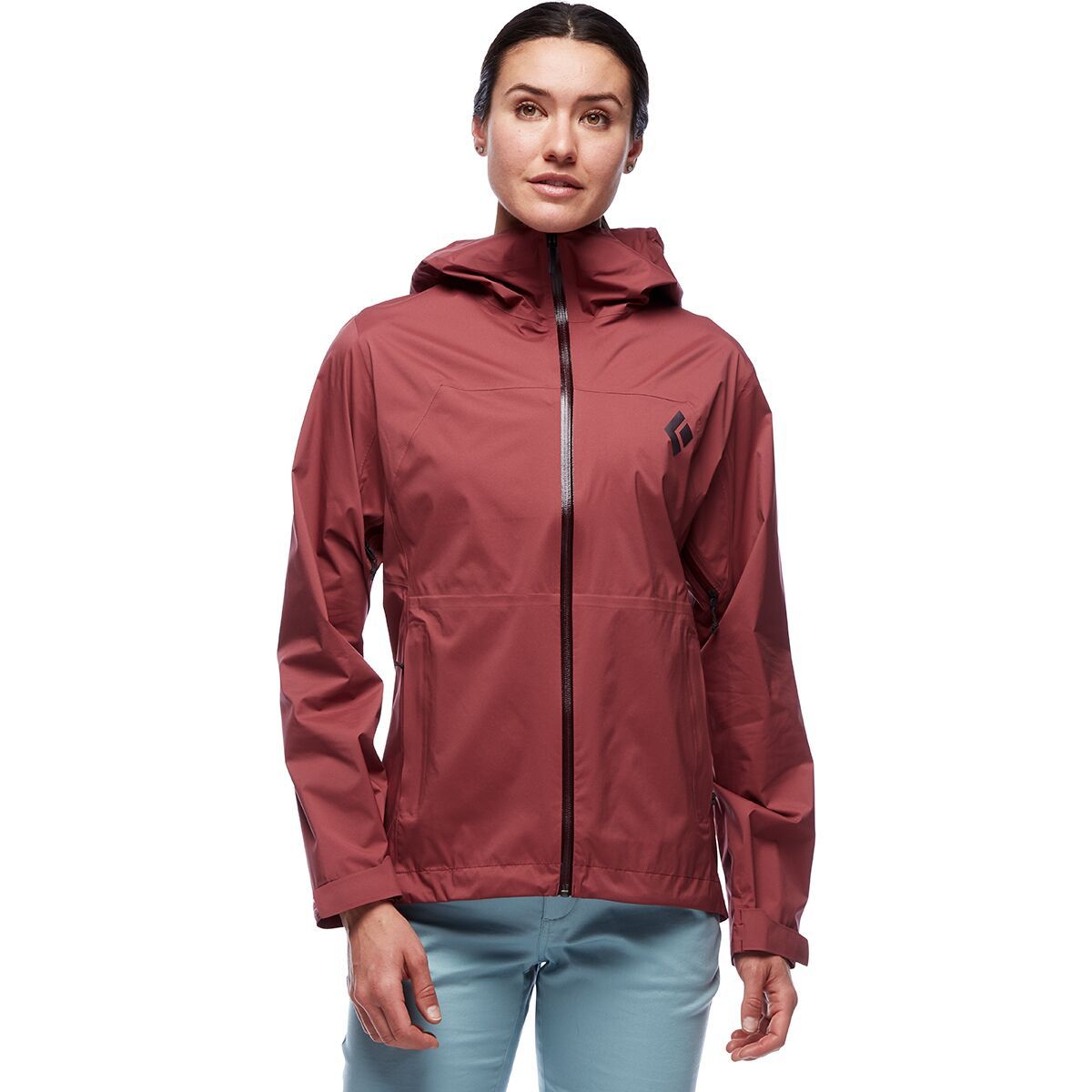 Black Diamond Stormline Stretch Rain Shell - Women's Cherrywood, M