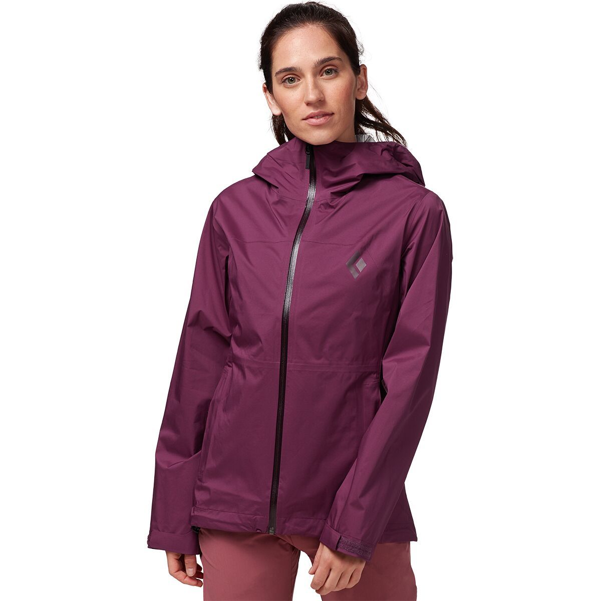 Black Diamond Stormline Stretch Rain Shell - Women's Plum, S