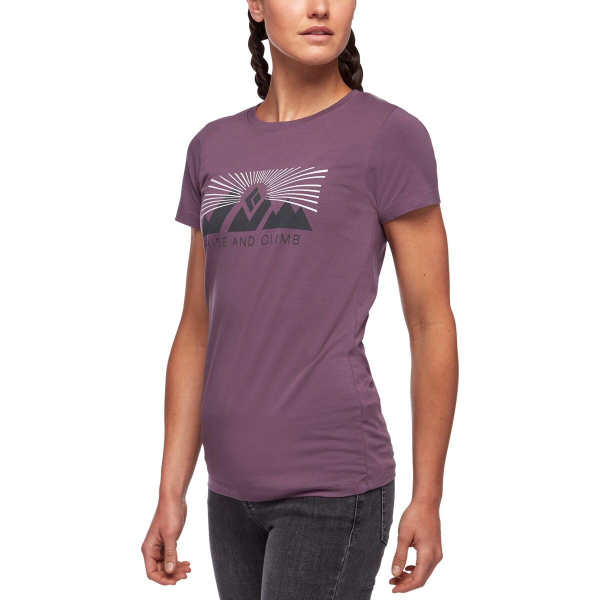 Black Diamond Rise And Climb Short-Sleeve T-Shirt - Women's Mulberry, S