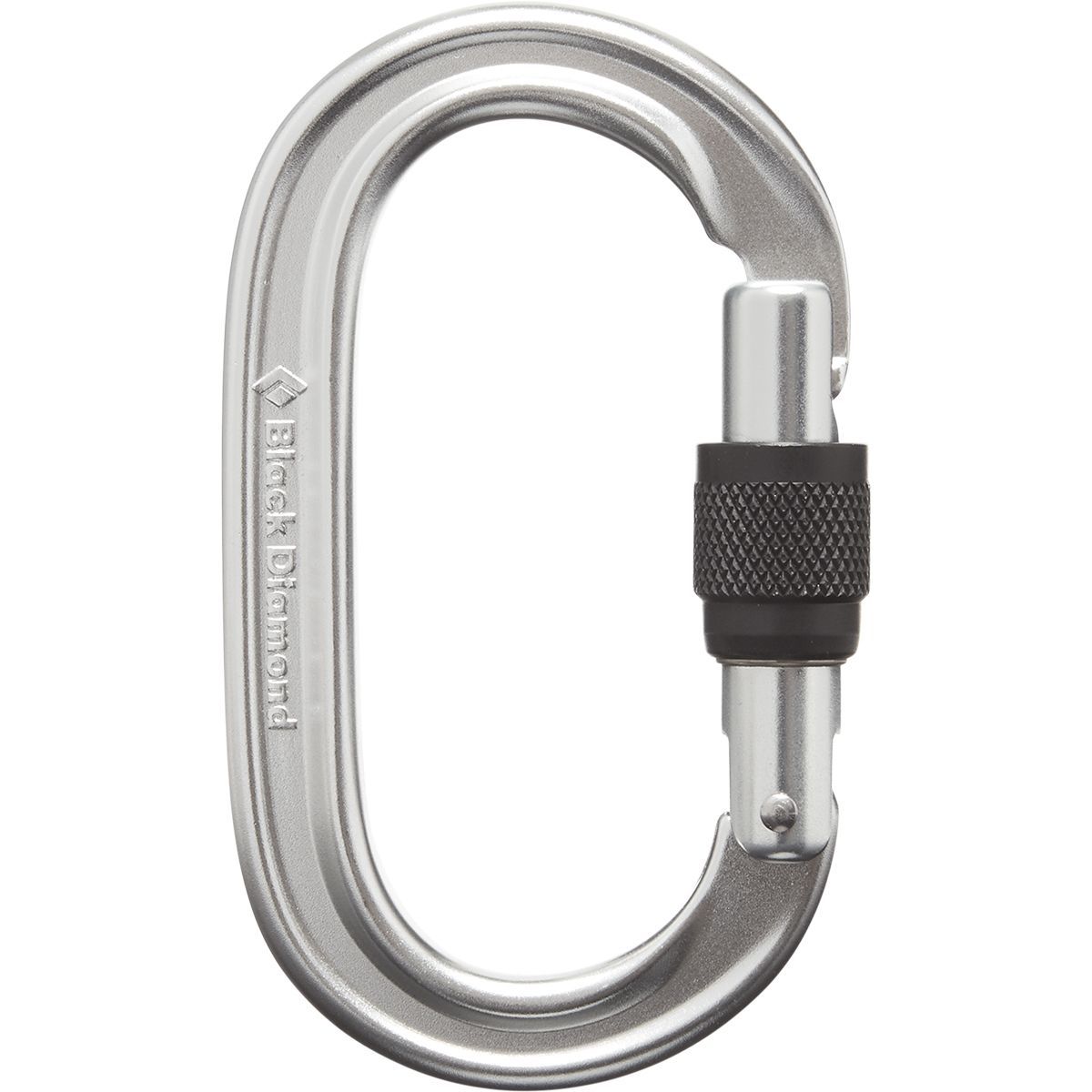 Black Diamond Oval Screwgate Carabiner Polished, One Size