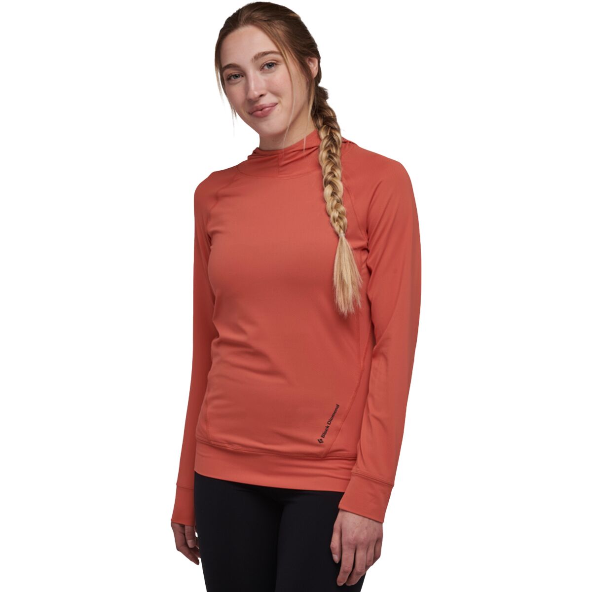 Image of Black Diamond Alpenglow Hooded Long-Sleeve Shirt - Women's Baja Sunrise, L
