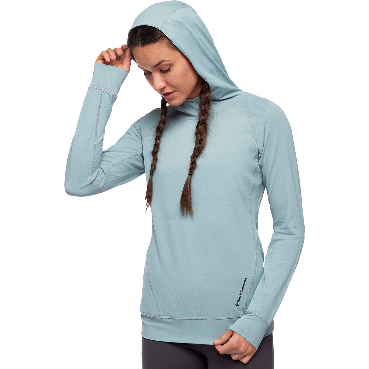 Black Diamond Alpenglow Hooded Long-Sleeve Shirt - Women's Blue Ash, M