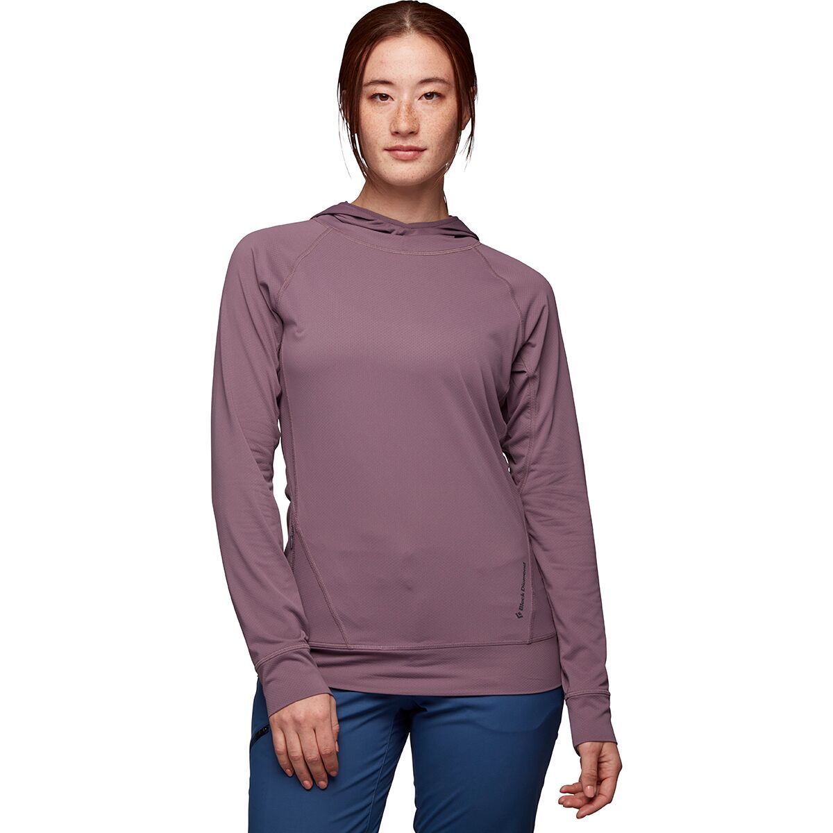 Black Diamond Alpenglow Hooded Long-Sleeve Shirt - Women's Mulberry, S