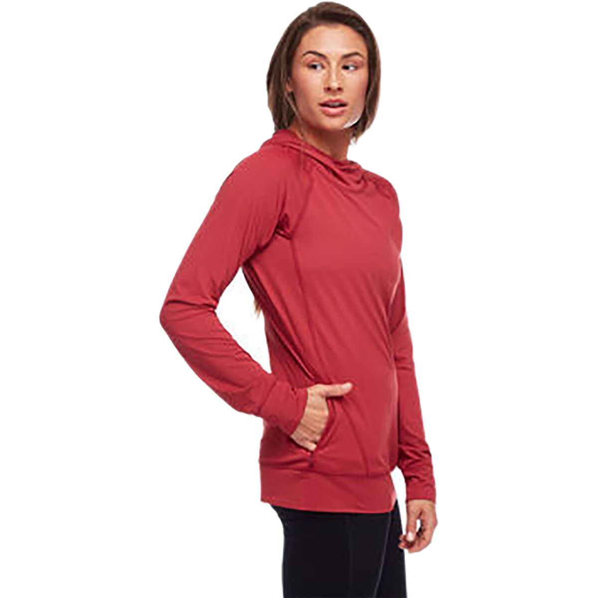Image of Black Diamond Alpenglow Hooded Long-Sleeve Shirt - Women's Wild Rose, L