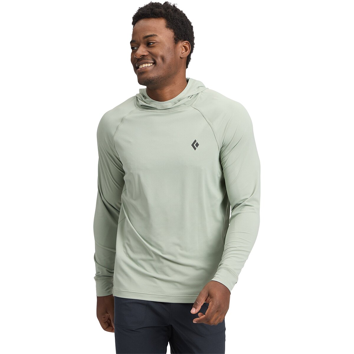 Image of Black Diamond Alpenglow Hooded Shirt - Men's Agave, L