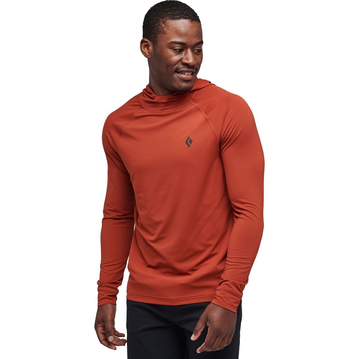 Image of Black Diamond Alpenglow Hooded Shirt - Men's Burnt Sienna, M