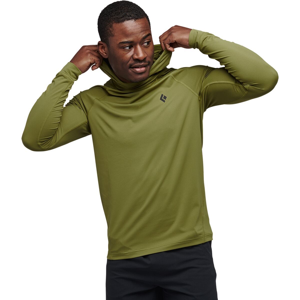 Black Diamond Alpenglow Hooded Shirt - Men's Camp Green, M