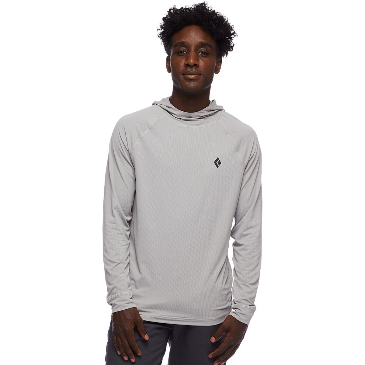 Black Diamond Alpenglow Hooded Shirt - Men's Pewter, XL