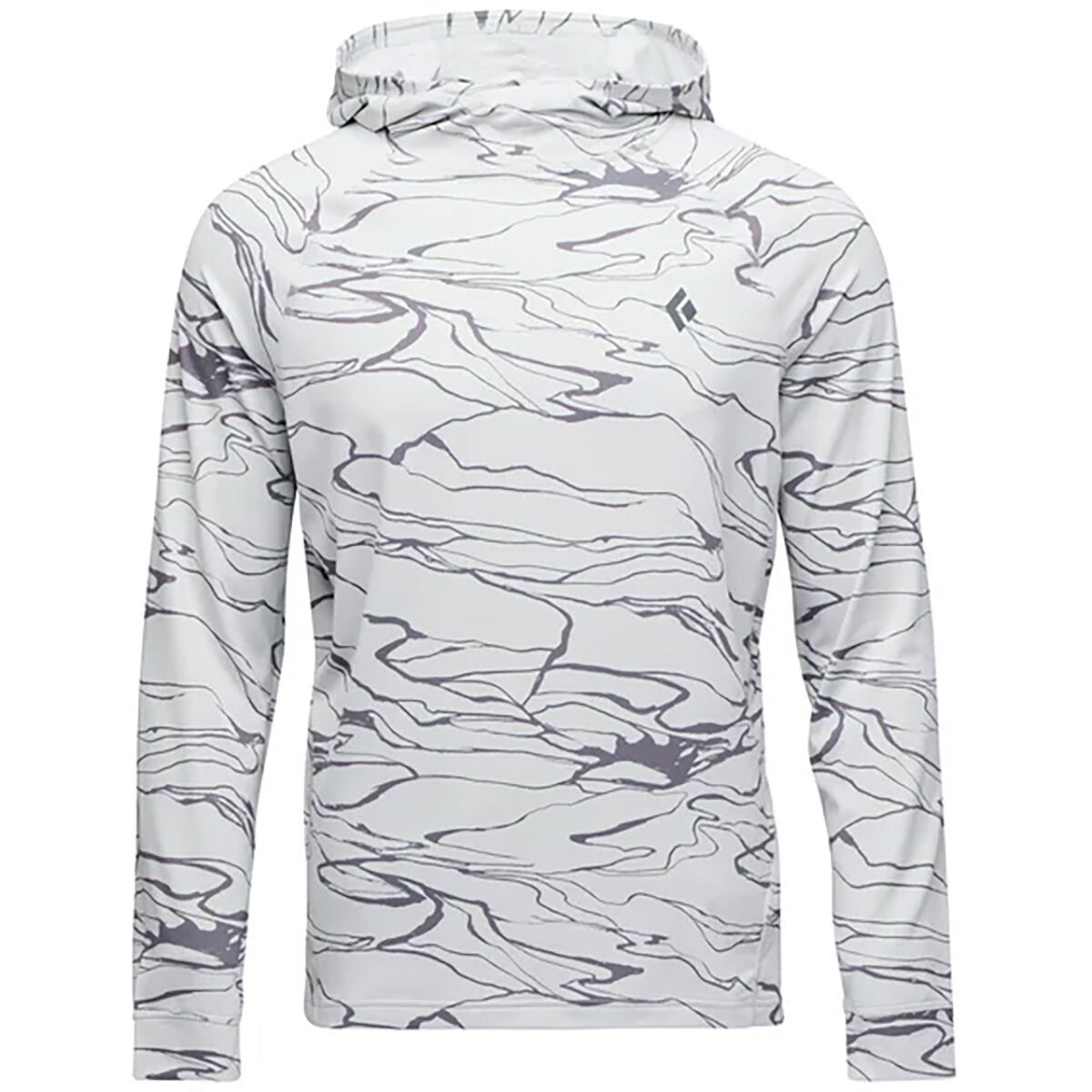 Image of Black Diamond Alpenglow Hooded Shirt - Men's Relief/Alloy/Steel, S