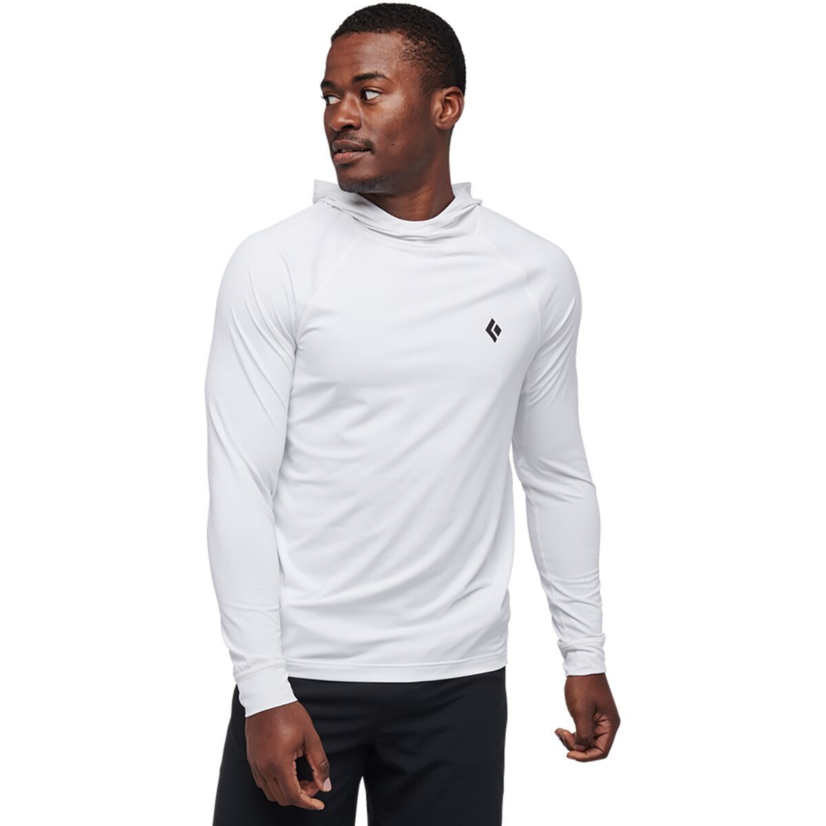 Black Diamond Alpenglow Hooded Shirt - Men's White, L