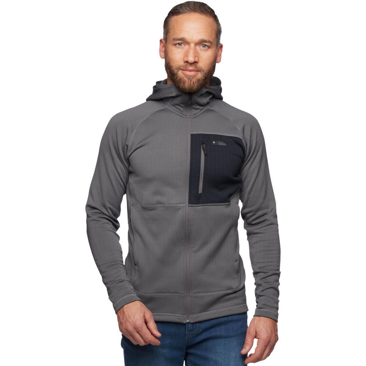 Image of Black Diamond Factor Fleece Hoodie - Men's Granite, S