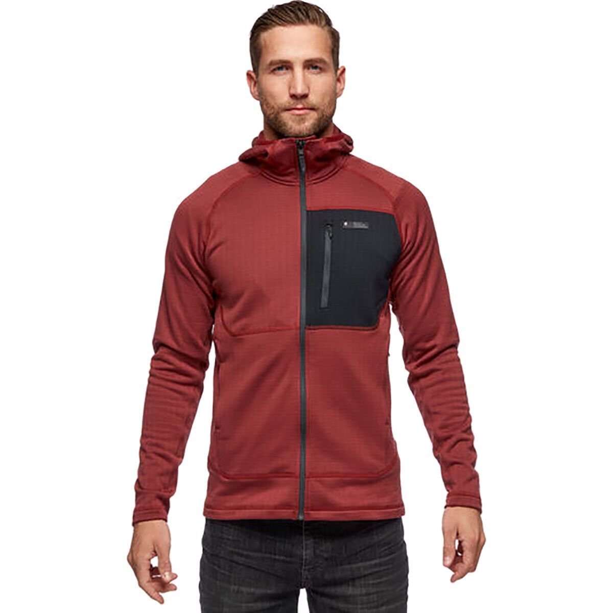Black Diamond Factor Fleece Hoodie - Men's Red Rock/Black, M