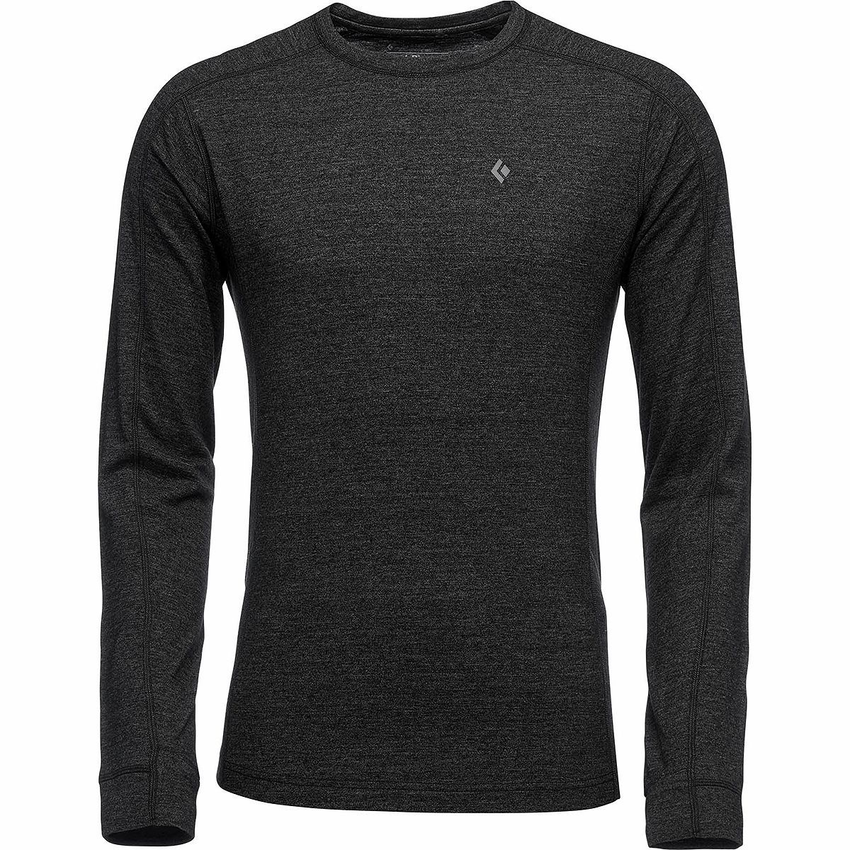 Black Diamond Solution 150 Merino Base Crew - Men's Black, S