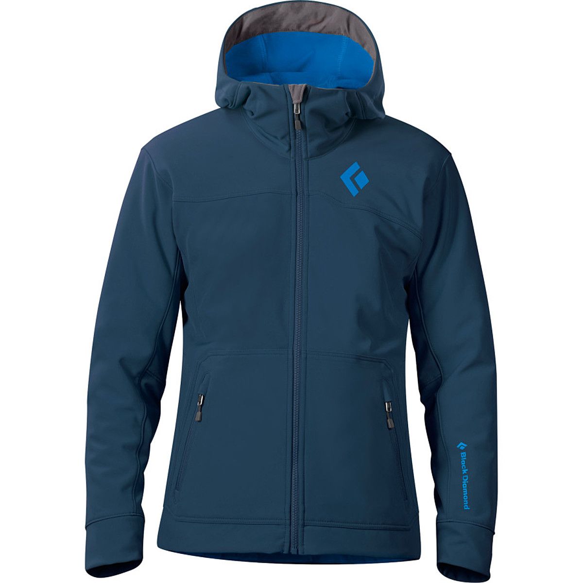 Men's M ブルー系 Black Diamond ( ブラックダイヤモンド ) クラッグ フーディ Crag Hoody コットン/ Black Diamond Crag Softshell Hooded Jacket - Men's - Clothing