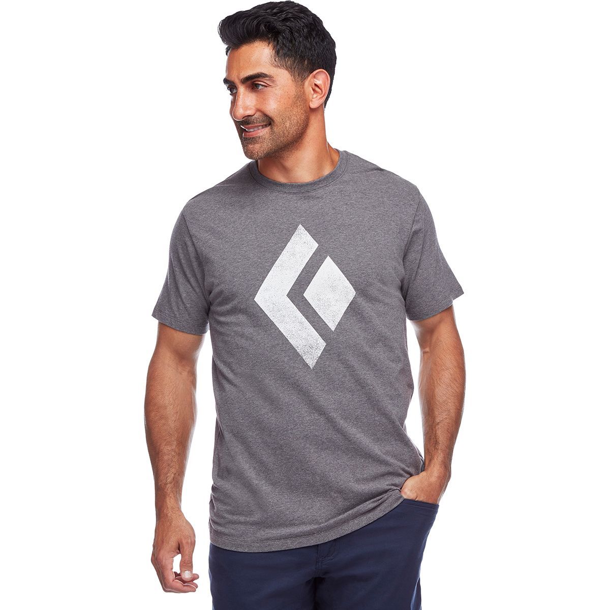 Black Diamond Chalked Up T-Shirt - Men's Charcoal Heather, XL