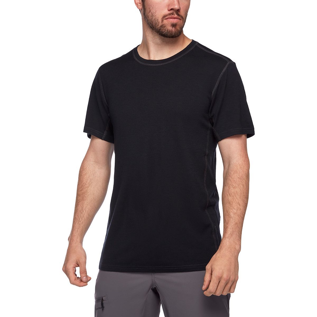 Black Diamond Flux Merino Shirt - Men's Black, L