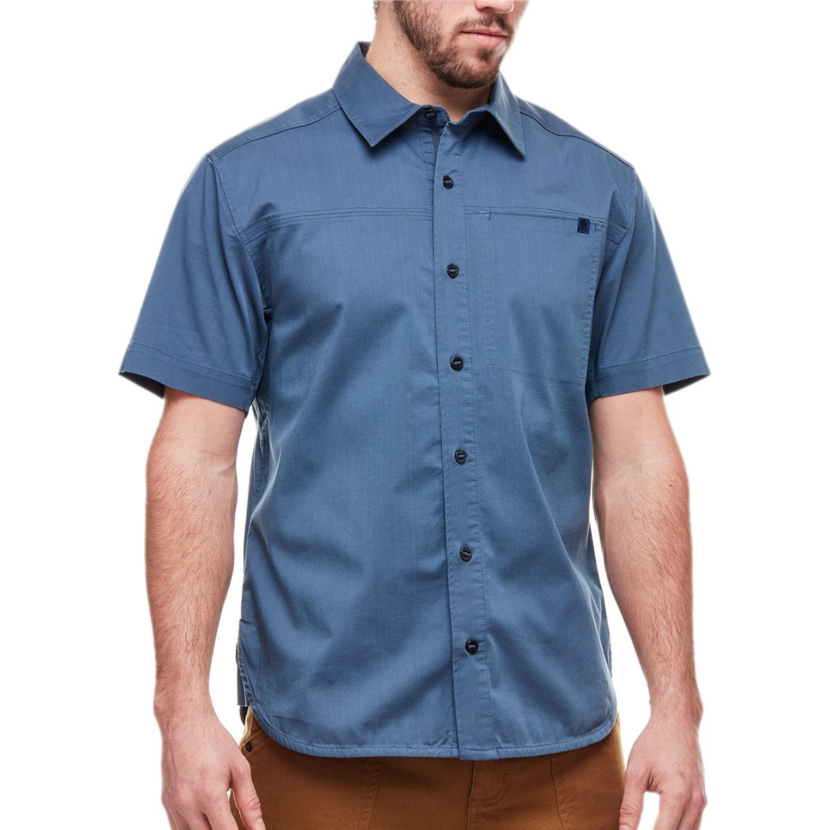 Black Diamond Stretch Operator Shirt - Short-Sleeve - Men's Astral Blue, XL